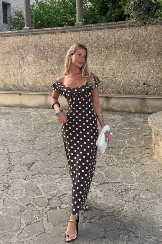 Designed By Si Luna Dress (Brown)