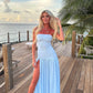 Eden Strapless Dress (Blue)