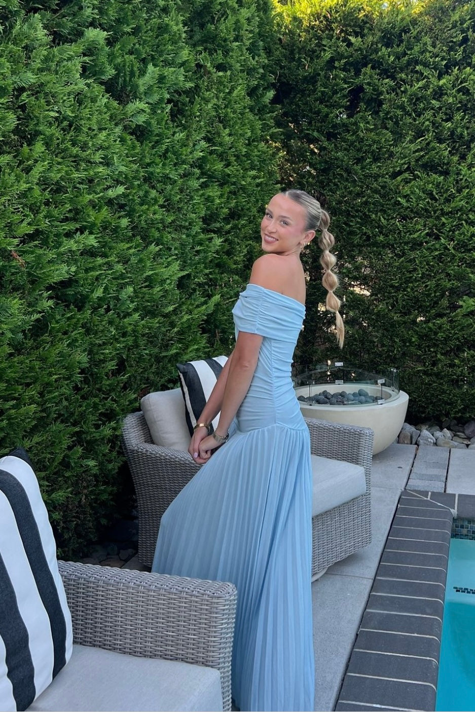 lioness blue dress FIELD OF DREAMS MAXI love and exploration Lioness Field Of Dreams Maxi