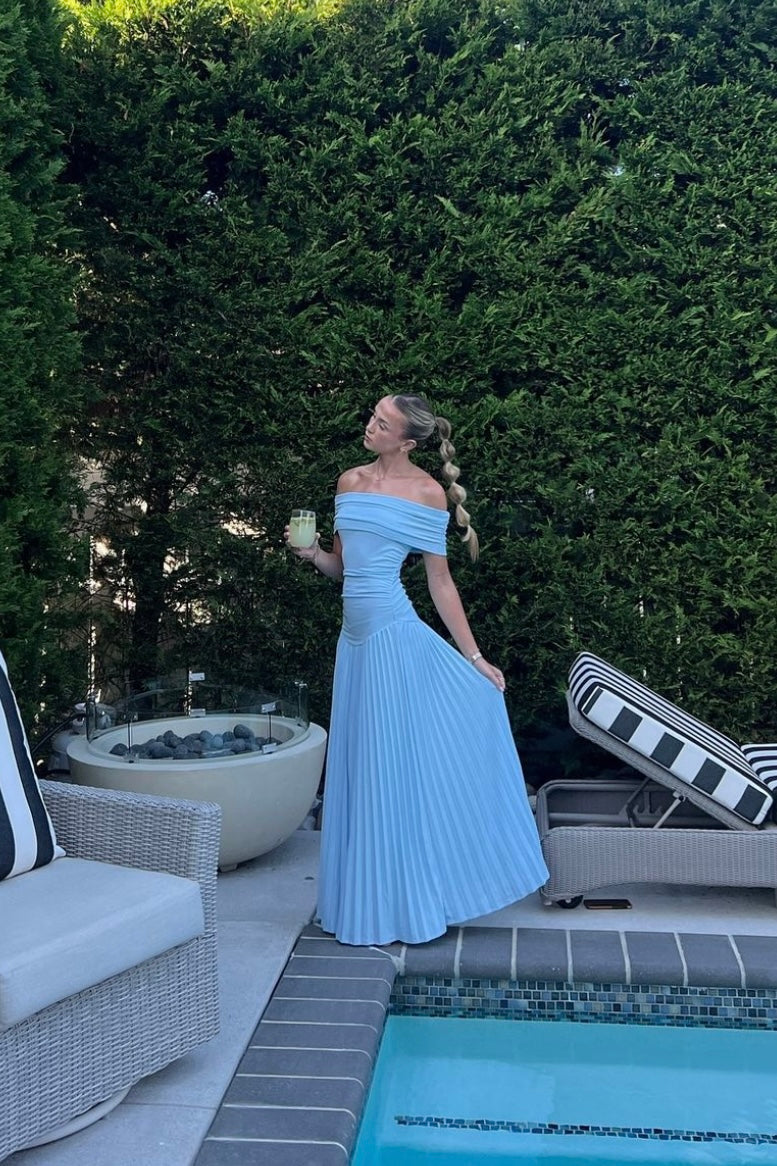 field of dreams dress blue Field Of Dreams Maxi Dress