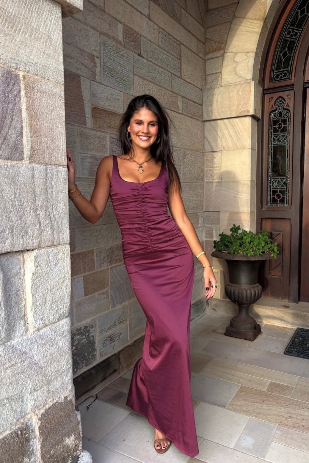 Ance Gria Atlein Gown (Plum)
