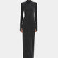Sir The Label Chiano Metallic Knit Long Sleeve Dress