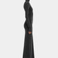 Sir The Label Chiano Metallic Knit Long Sleeve Dress