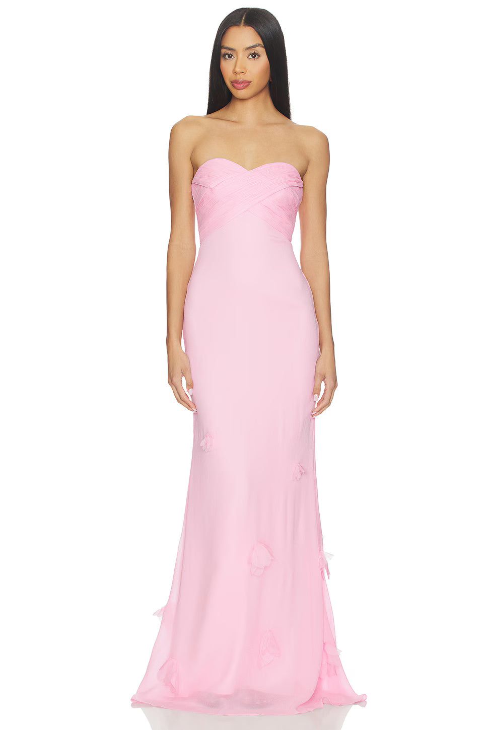 Self-Portrait Scarf Detail Georgette Gown