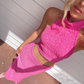With Harper Lu Textured Set (Fuchsia)