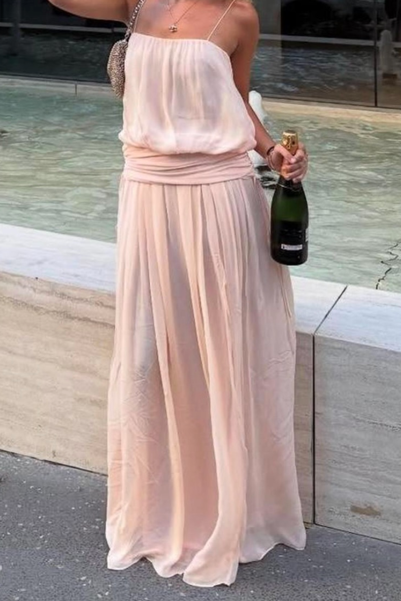 Bec and Bridge Camille Blouson Dress (Peach)