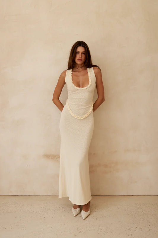 Amelie Teje Miro Maxi Dress (Butter)