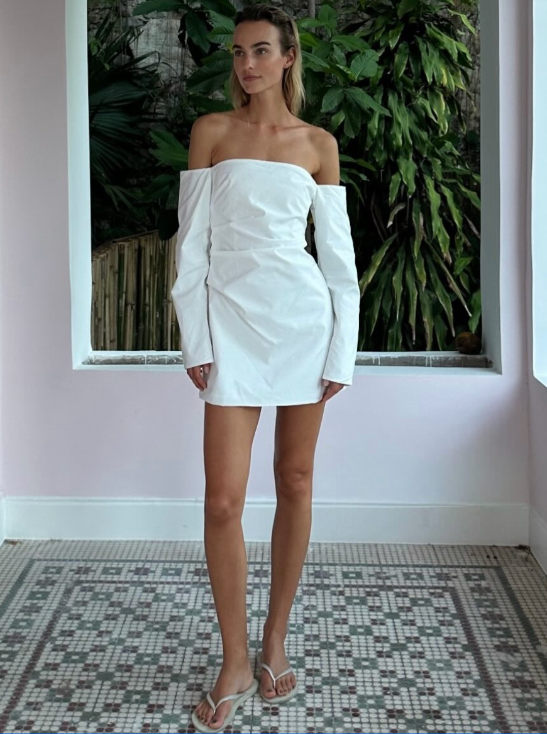 Sir The Label Martina Sleeved Mini Dress