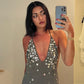 Jaded London Button Me Up Mini Dress
