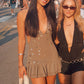 Jaded London Button Me Up Mini Dress
