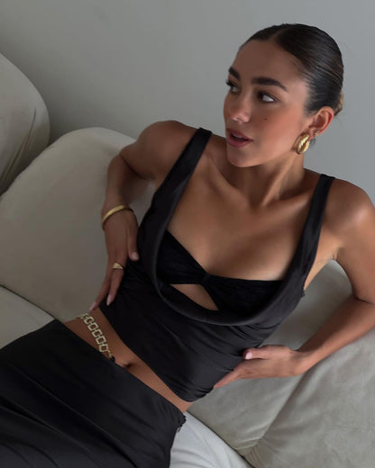 Lioness X Pia Mance Delilah Top & Marmont Skirt (Black)
