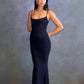 Skims Soft Lounge Long Slip Dress (Onyx Black)