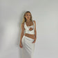 Lioness X Pia Mance Delilah Top & Marmont Skirt (White)