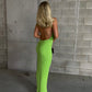 Isabelle Quin Ashton Knit Maxi (Lime) (For Sale)