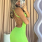 Isabelle Quin Ashton Knit Maxi (Lime) (For Sale)