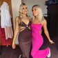 Skims Soft Lounge Long Slip Dress (Hot Pink)