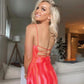 Luck and Trouble Flamingo Mesh Midi