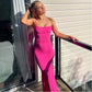 Skims Soft Lounge Long Slip Dress (Hot Pink)