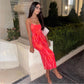 Luck and Trouble Flamingo Mesh Midi